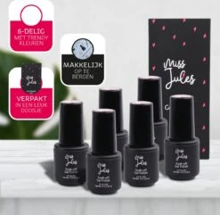 Miss Jules - 6-Delige Gellak Starterspakket - Nagellak - Kleur Paars, Roze & Glitter - Glanzend & Dekkend Resultaat 14 Miss Jules - 6-Delige Gellak Starterspakket - Nagellak - Kleur Paars, Roze & Glitter - Glanzend & Dekkend Resultaat -Cosmeticawinkel 1200x1172 2