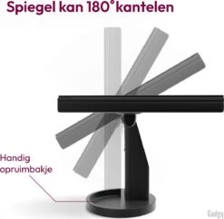 Gadgy Make Up Spiegel – Spiegel Verlichting – Moederdag Cadeautje - Cosmetica Spiegel - Scheerspiegel - Staand Met 2 Vergrootspiegels - Op Batterijen Of USB (kabel Incl) -Cosmeticawinkel 1200x1172 4