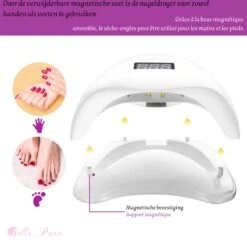 Bella Pure 48W Nageldroger - Vinger- En Teennagels - Bewegingssensor En Timer - 24 LED's 14 Bella Pure 48W Nageldroger - Vinger- En Teennagels - Bewegingssensor En Timer - 24 LED's -Cosmeticawinkel 1200x1181 7