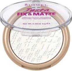Rimmel London Insta Fix & Matte Make-uppoeder - 01 Clear -Cosmeticawinkel 1200x1189