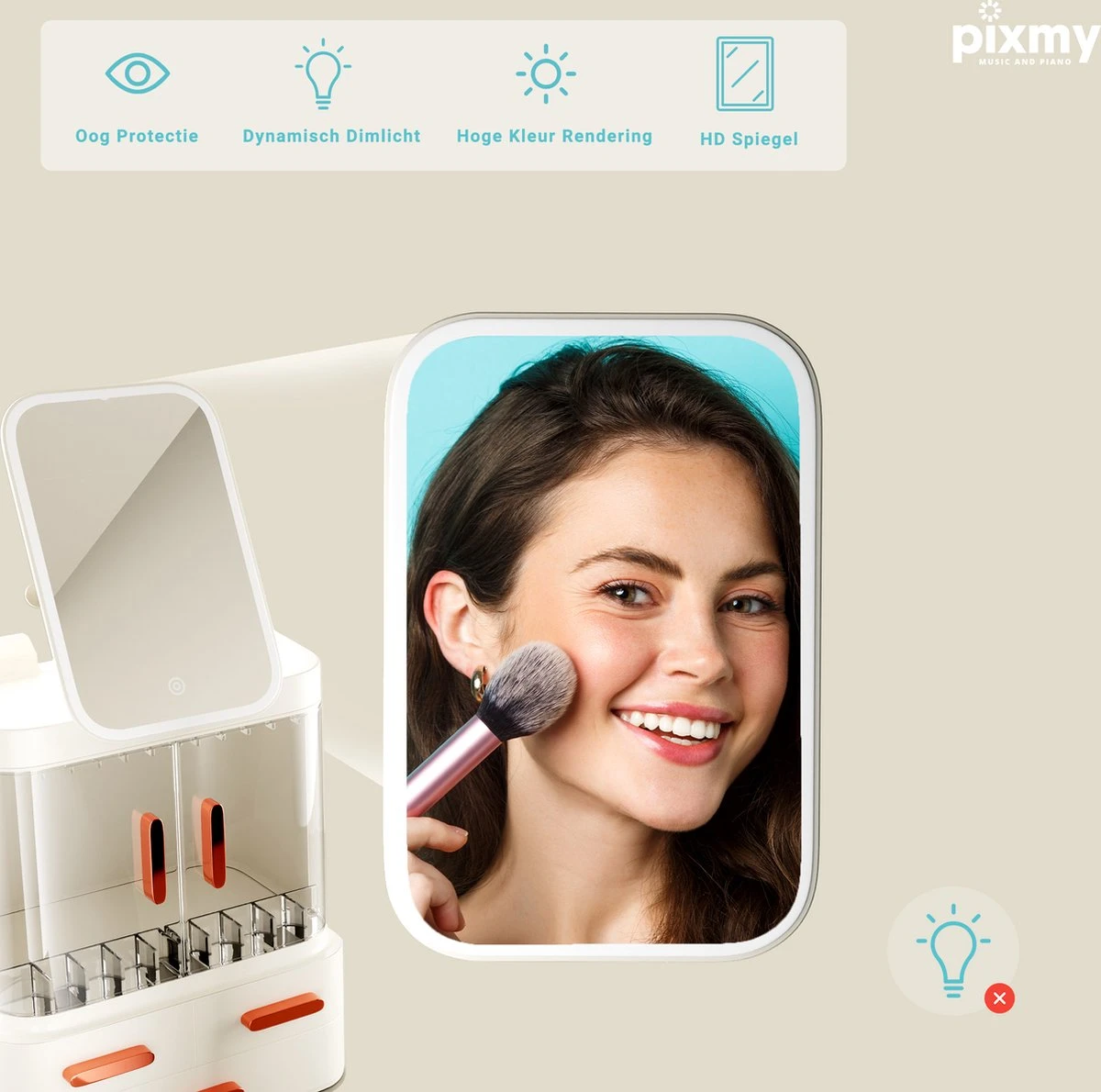 PIXMY® - Make Up Organizer – Ladekastje – Sieraden Houder – COMLWit 4 PIXMY® - Make Up Organizer – Ladekastje – Sieraden Houder – COMLWit - Afbeelding 2