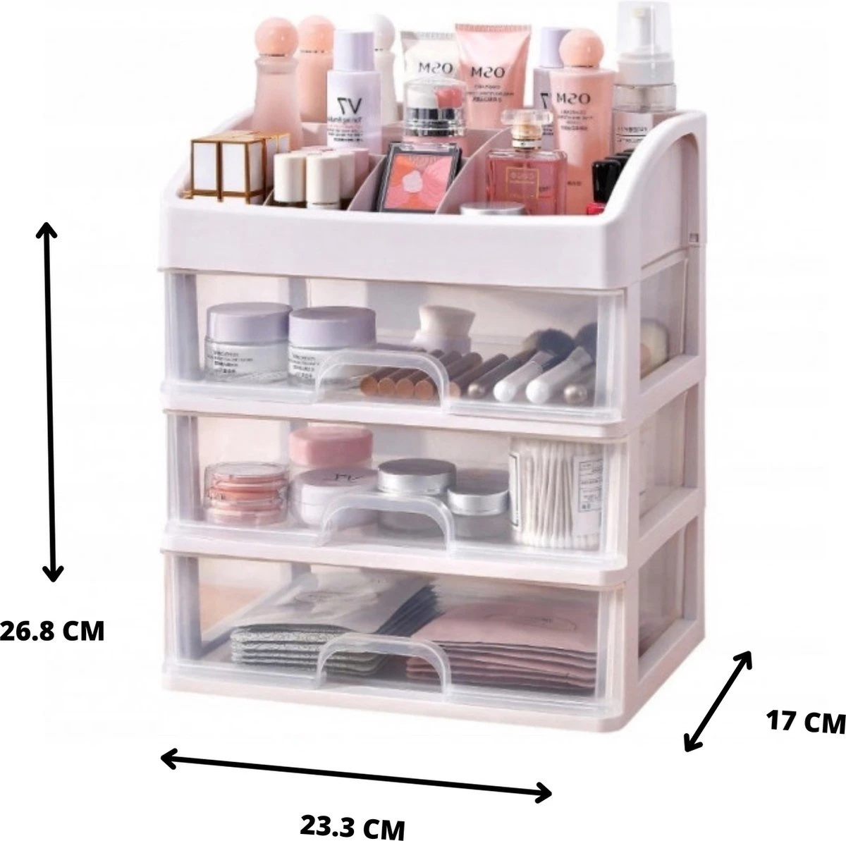 Make Up Organizer Met Lade - Cosmetica Opbergdoos - Sieradendoos - Beauty 4 Make Up Organizer Met Lade - Cosmetica Opbergdoos - Sieradendoos - Beauty - Afbeelding 2