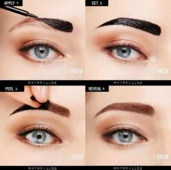Maybelline Tattoo Brow Peel-Off Wenkbrauwgel - 3 Dark Brown - Bruin -Cosmeticawinkel 1200x1193 7