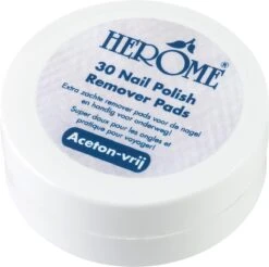 Herome Nagellakremover Pads - Nagellakverwijderaar Pads - Acetonvrij, Mild Reinigend En Droogt Niet Uit - Handig Voor Onderweg Travelsize- 30 Pads -Cosmeticawinkel 1200x1195 19