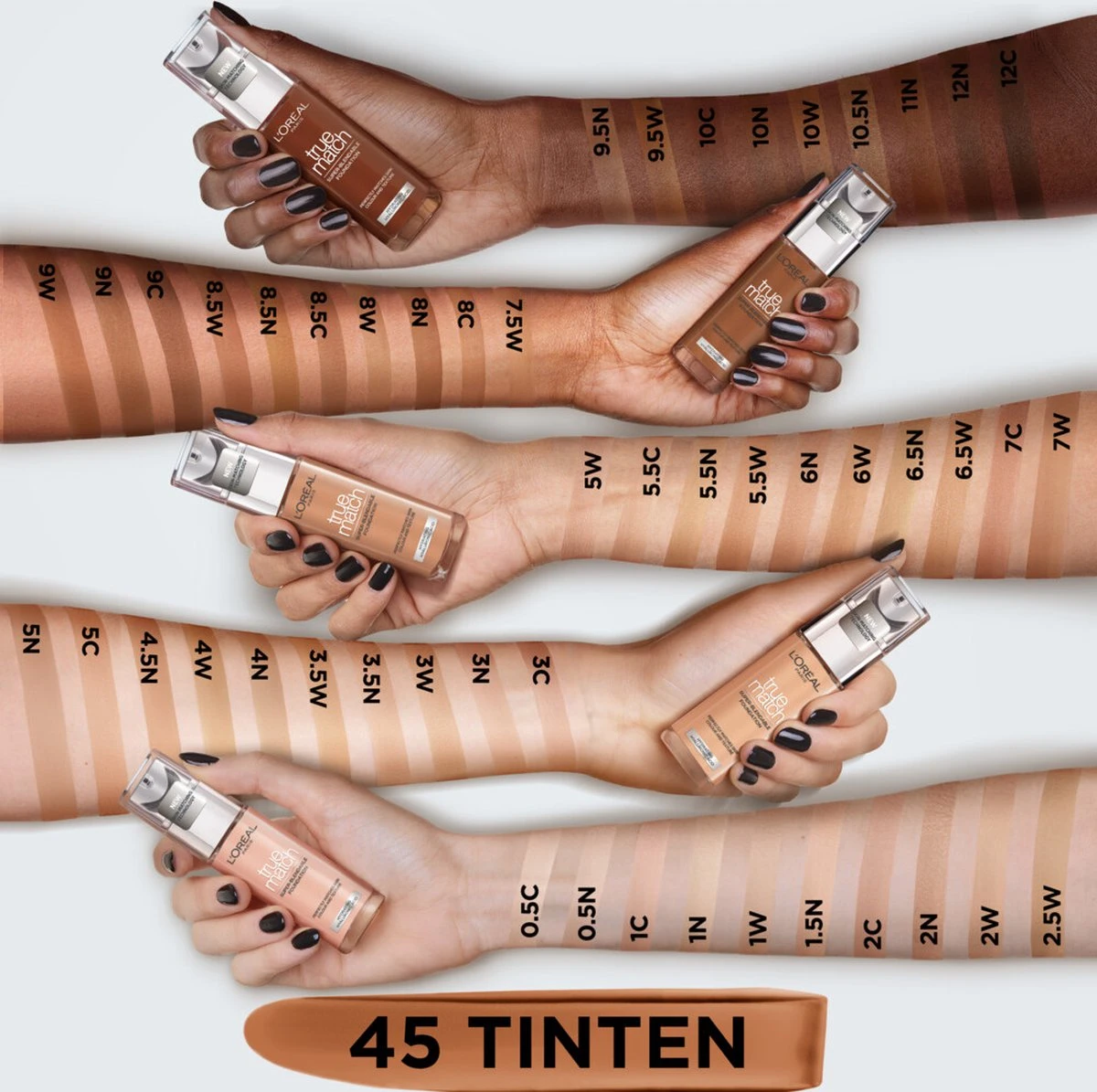 L’Oréal Paris - True Match Foundation - 7.5D/W - Natuurlijk Dekkende Foundation Met Hyaluronzuur En SPF 16 - 30 Ml 4 L’Oréal Paris - True Match Foundation - 7.5D/W - Natuurlijk Dekkende Foundation Met Hyaluronzuur En SPF 16 - 30 Ml - Afbeelding 2
