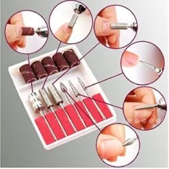 Merkloos Elektrische Nagelvijl Manicure Pedicure Tool Machine 6 Bits, Professionele Nagelfrees Machine Set; Mercedes2000 - Multistrobe -Cosmeticawinkel 1200x1195 25