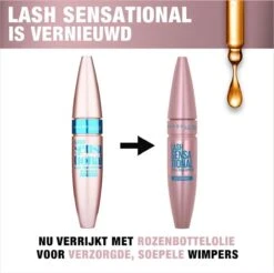 Maybelline New York - Lash Sensational Mascara - Very Black Waterproof - 9.5 Ml -Cosmeticawinkel 1200x1197 15