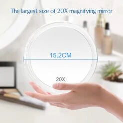 6 Inch, 20 X Vergrotende Spiegel Met Zuignappen, Gebruik Voor Make-up Applicatie, Pincet En Mee-eter/onzuiverheid, Transparant 13 6 Inch, 20 X Vergrotende Spiegel Met Zuignappen, Gebruik Voor Make-up Applicatie, Pincet En Mee-eter/onzuiverheid, Transparant -Cosmeticawinkel 1200x1200 1023