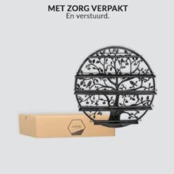 Confibel Nagellak Houder - Nagellak Flesjes Organizer - Essentiële Oliën Organizer - Rek Voor Flesjes - Wanddecoratie - Zwart -Cosmeticawinkel 1200x1200 1037