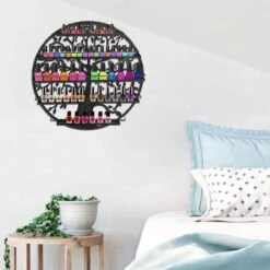 Confibel Nagellak Houder - Nagellak Flesjes Organizer - Essentiële Oliën Organizer - Rek Voor Flesjes - Wanddecoratie - Zwart -Cosmeticawinkel 1200x1200 1038