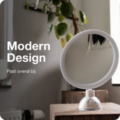 Innovision Make Up Spiegel - Met Verlichting En Zuignap - 360° Verstelbaar - Werkt Op Batterijen En Op Stroom - 5x Vergroot -Cosmeticawinkel 1200x1200 1048