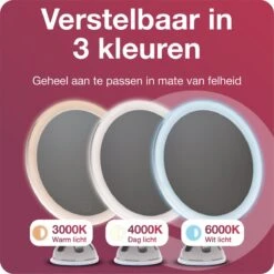 Innovision Make Up Spiegel - Met Verlichting En Zuignap - 360° Verstelbaar - Werkt Op Batterijen En Op Stroom - 5x Vergroot -Cosmeticawinkel 1200x1200 1049