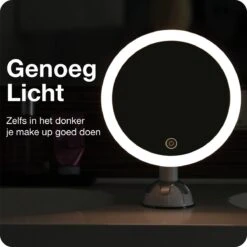 Innovision Make Up Spiegel - Met Verlichting En Zuignap - 360° Verstelbaar - Werkt Op Batterijen En Op Stroom - 5x Vergroot -Cosmeticawinkel 1200x1200 1051