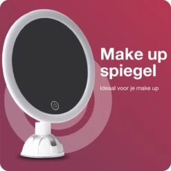 Innovision Make Up Spiegel - Met Verlichting En Zuignap - 360° Verstelbaar - Werkt Op Batterijen En Op Stroom - 5x Vergroot -Cosmeticawinkel 1200x1200 1053