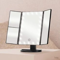 Gadgy Make Up Spiegel – Spiegel Verlichting – Moederdag Cadeautje - Cosmetica Spiegel - Scheerspiegel - Staand Met 2 Vergrootspiegels - Op Batterijen Of USB (kabel Incl) -Cosmeticawinkel 1200x1200 1078