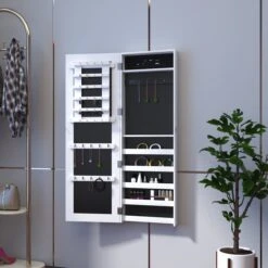 HOMCOM 2-in-1 Sieradenkast Wandspiegel Spiegelkast Sieraden Ladekast Spiegel 833-102WT 22 HOMCOM 2-in-1 Sieradenkast Wandspiegel Spiegelkast Sieraden Ladekast Spiegel 833-102WT -Cosmeticawinkel 1200x1200 1103