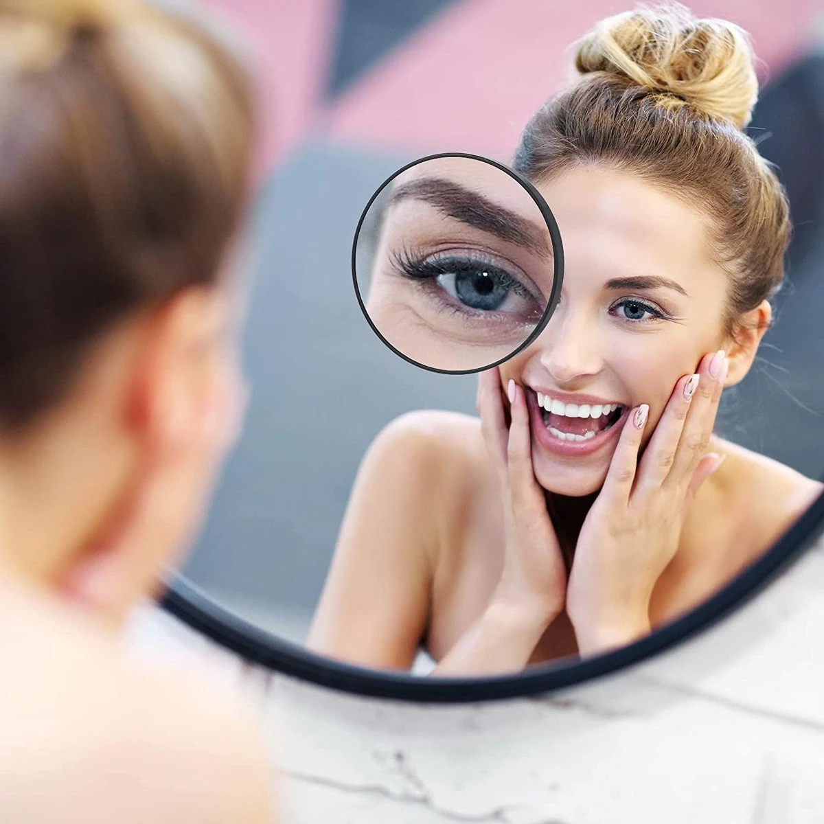 ***Vergroot Spiegel 5x - Badkamer Make-up Spiegel - Zuignappen - Van Heble®*** 4 ***Vergroot Spiegel 5x - Badkamer Make-up Spiegel - Zuignappen - Van Heble®*** - Afbeelding 2