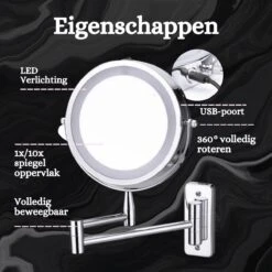 Best’Livin Led Spiegel - Badkamer - Hollywood - Visagie - Spiegellamp - Spiegelverlichting - Slimme Lampen - Oplaadbaar 12 Best’Livin Led Spiegel - Badkamer - Hollywood - Visagie - Spiegellamp - Spiegelverlichting - Slimme Lampen - Oplaadbaar -Cosmeticawinkel 1200x1200 1117