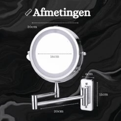 Best’Livin Led Spiegel - Badkamer - Hollywood - Visagie - Spiegellamp - Spiegelverlichting - Slimme Lampen - Oplaadbaar 16 Best’Livin Led Spiegel - Badkamer - Hollywood - Visagie - Spiegellamp - Spiegelverlichting - Slimme Lampen - Oplaadbaar -Cosmeticawinkel 1200x1200 1121