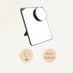 Orange85 Make-up Spiegel - Met Verlichting - LED - Met Vergrootglas - Zwart -Cosmeticawinkel 1200x1200 1123