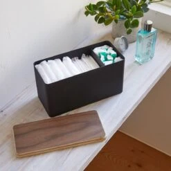 Yamazaki Opbergbox Make Up - Sanitair - Zwart -Cosmeticawinkel 1200x1200 1204