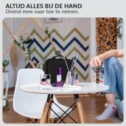 Cosmetica Koffer - Make-up Koffer Met Verstelbare Vakken - Visagie En Nagelstyliste Beauty Koffer - 26x23x9CM 29 Cosmetica Koffer - Make-up Koffer Met Verstelbare Vakken - Visagie En Nagelstyliste Beauty Koffer - 26x23x9CM -Cosmeticawinkel 1200x1200 1216