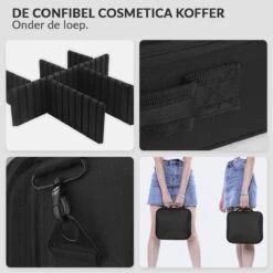 Cosmetica Koffer - Make-up Koffer Met Verstelbare Vakken - Visagie En Nagelstyliste Beauty Koffer - 26x23x9CM 34 Cosmetica Koffer - Make-up Koffer Met Verstelbare Vakken - Visagie En Nagelstyliste Beauty Koffer - 26x23x9CM -Cosmeticawinkel 1200x1200 1219