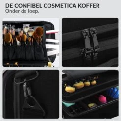 Cosmetica Koffer - Make-up Koffer Met Verstelbare Vakken - Visagie En Nagelstyliste Beauty Koffer - 35x25x11CM 17 Cosmetica Koffer - Make-up Koffer Met Verstelbare Vakken - Visagie En Nagelstyliste Beauty Koffer - 35x25x11CM -Cosmeticawinkel 1200x1200 1235