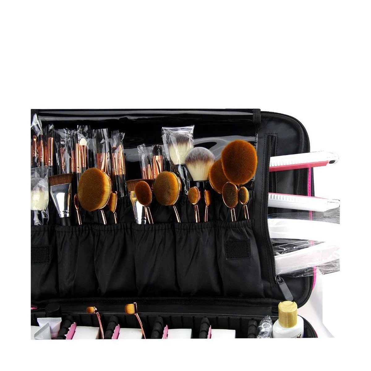 Cosmetica Koffer - Make-up Koffer Met Verstelbare Vakken - Visagie En Nagelstyliste Beauty Koffer - 35x25x11CM 10 Cosmetica Koffer - Make-up Koffer Met Verstelbare Vakken - Visagie En Nagelstyliste Beauty Koffer - 35x25x11CM - Afbeelding 8