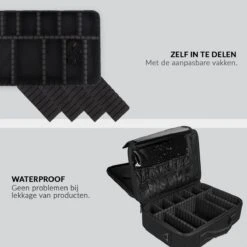 Cosmetica Koffer - Make-up Koffer Met Verstelbare Vakken - Visagie En Nagelstyliste Beauty Koffer - 35x25x11CM 23 Cosmetica Koffer - Make-up Koffer Met Verstelbare Vakken - Visagie En Nagelstyliste Beauty Koffer - 35x25x11CM -Cosmeticawinkel 1200x1200 1238