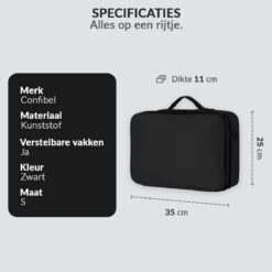 Cosmetica Koffer - Make-up Koffer Met Verstelbare Vakken - Visagie En Nagelstyliste Beauty Koffer - 35x25x11CM 27 Cosmetica Koffer - Make-up Koffer Met Verstelbare Vakken - Visagie En Nagelstyliste Beauty Koffer - 35x25x11CM -Cosmeticawinkel 1200x1200 1242
