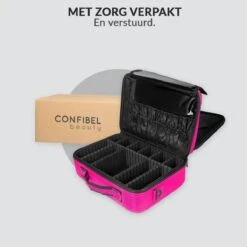 Cosmetica Koffer - Make-up Koffer Met Verstelbare Vakken - Visagie En Nagelstyliste Beauty Koffer - 40x30x14CM - Roze 25 Cosmetica Koffer - Make-up Koffer Met Verstelbare Vakken - Visagie En Nagelstyliste Beauty Koffer - 40x30x14CM - Roze -Cosmeticawinkel 1200x1200 1254