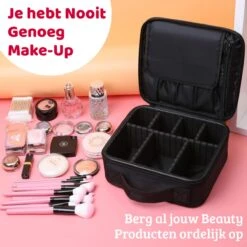 Mmoods Make-up Koffer – Make Up Tas Reizen – Makeup Organizer Verstelbaar -Beautycase Waterdicht – Make-up Tasje Voor Onderweg – Toilettas Voor Cosmetica Zwart 14 Mmoods Make-up Koffer – Make Up Tas Reizen – Makeup Organizer Verstelbaar -Beautycase Waterdicht – Make-up Tasje Voor Onderweg – Toilettas Voor Cosmetica Zwart -Cosmeticawinkel 1200x1200 1257