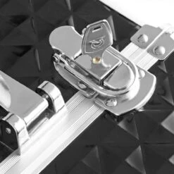 Cosmetische Koffer, Trolley, Make-up Case Met Handvat, 4 Universele Wielen, 4 Uitschuifbare Dienbladen, Make-up Tas, Voor Reizen, Zwart -Cosmeticawinkel 1200x1200 1266