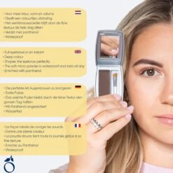 Herome Eye Care Wenkbrauw Poeder Zwart - Compact Brow Powder Nearly Black - Waterproof Verrijkt Met Panthenol - Volumineuze Wenkbrauwen In Een Handomdraai -Cosmeticawinkel 1200x1200 1287