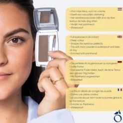 Herome Eye Care Wenkbrauw Poeder Donkerbruin - Compact Brow Powder Dark Brown - Waterproof Verrijkt Met Panthenol - Volumineuze Wenkbrauwen -Cosmeticawinkel 1200x1200 1392