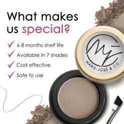 Wenkbrauwpoeder Donkerblond - Taupe - Wenkbrauw Make-up - Zachte, Natuurlijke Wenkbrauwen - Marie-José & Co -Cosmeticawinkel 1200x1200 1400