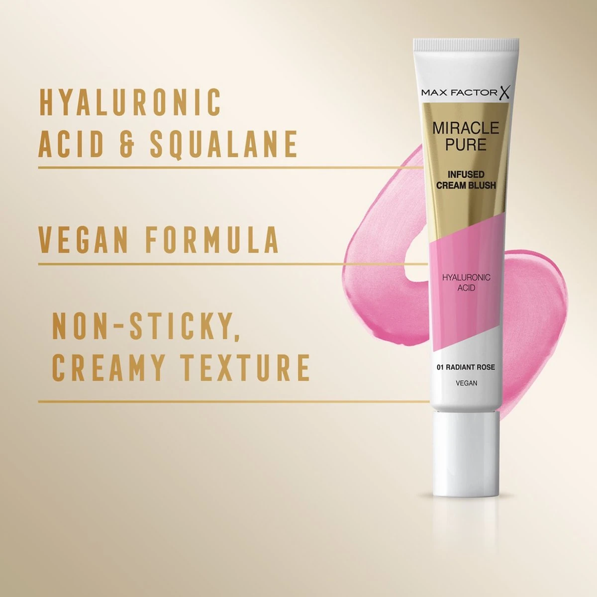 Max Factor Miracle Pure Vegan Blush - 001 Radiant Rose 6 Max Factor Miracle Pure Vegan Blush - 001 Radiant Rose - Afbeelding 4