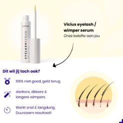 Wimperserum Van Vicius - Eyelash Serum Voor Wimper Groei - Vollere En Langere Wimpers - 5ML 16 Wimperserum Van Vicius - Eyelash Serum Voor Wimper Groei - Vollere En Langere Wimpers - 5ML -Cosmeticawinkel 1200x1200 444
