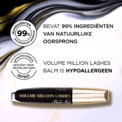 L’Oréal Paris - Volume Million Lashes Balm Noir - 01 Black - Zwart - Volume Mascara - 8.9 Ml -Cosmeticawinkel 1200x1200 451