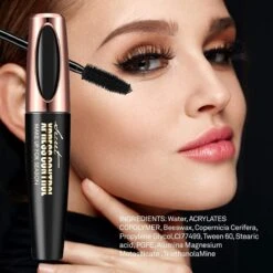 4D Fiber Waterproof Mascara - Zwart - Lange En Volle Wimpers -Cosmeticawinkel 1200x1200 498
