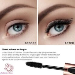 4D Fiber Waterproof Mascara - Zwart - Lange En Volle Wimpers -Cosmeticawinkel 1200x1200 499
