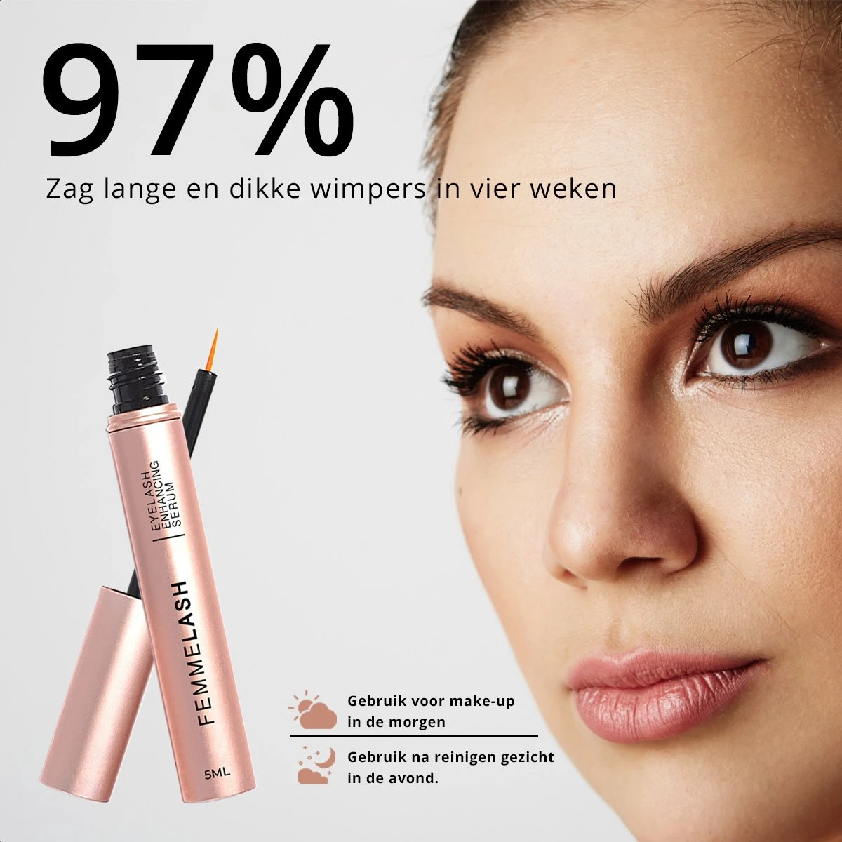 FemmeLash - EyeLash Serum - Wimper Groei - Lange Wimpers - Volle Wimpers - 5 Ml 6 FemmeLash - EyeLash Serum - Wimper Groei - Lange Wimpers - Volle Wimpers - 5 Ml - Afbeelding 4