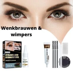 2 In 1 - Henna Wenkbrauwverf En Wimperverf - Bruin - Henna Brows - DIY Henna Brows Kit - Starterspakket -Cosmeticawinkel 1200x1200 545
