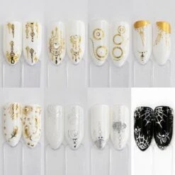 GUAPÀ - Nail Art Nagel Sjabloon Stickers 30 Vellen - Zelfklevende Nagelstickers & Nageldecoratie 3D Goud En Zilver 18 GUAPÀ - Nail Art Nagel Sjabloon Stickers 30 Vellen - Zelfklevende Nagelstickers & Nageldecoratie 3D Goud En Zilver -Cosmeticawinkel 1200x1200 653