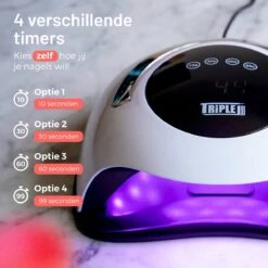 Triple J® UV Lamp Gelnagels - Nageldroger - Nagellamp - Automatische Timer - 36 LEDs - Wit -Cosmeticawinkel 1200x1200 690