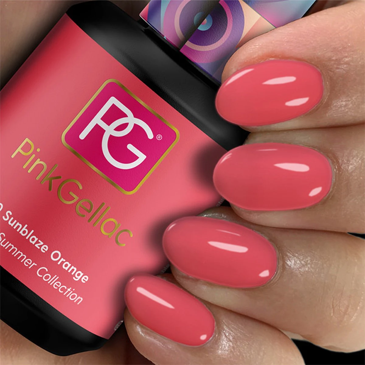 Pink Gellac - Sunblaze Orange - Gellak - Vegan - Oranje - Glanzend - 15ml 6 Pink Gellac - Sunblaze Orange - Gellak - Vegan - Oranje - Glanzend - 15ml - Afbeelding 4