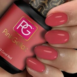 Pink Gellac - Coral Red - Gellak - Vegan - Koraal Rood - Glanzend - 15ml -Cosmeticawinkel 1200x1200 763