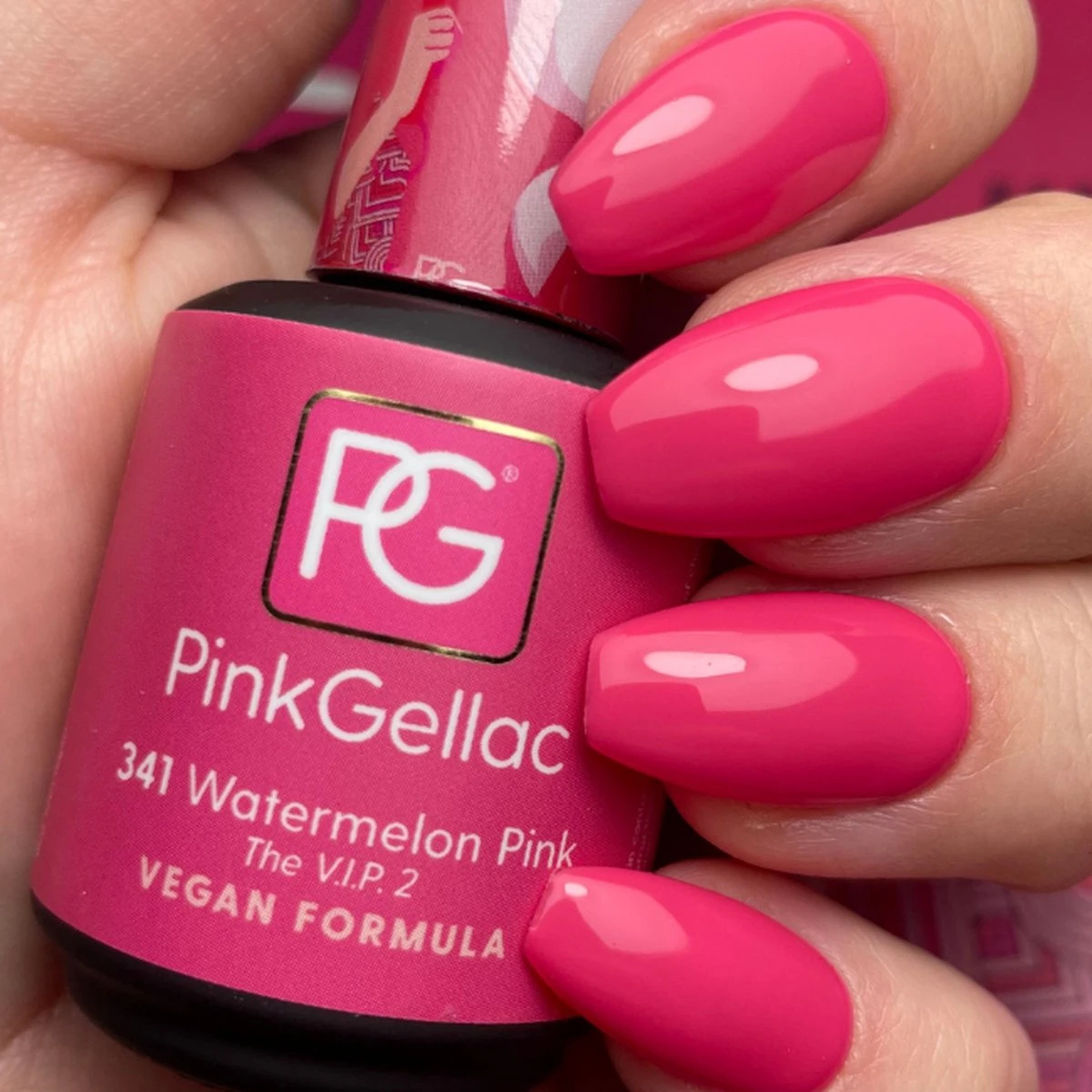 Pink Gellac - Watermelon Pink - Gellak - Vegan - Roze - Glanzend - 15ml 8 Pink Gellac - Watermelon Pink - Gellak - Vegan - Roze - Glanzend - 15ml - Afbeelding 6