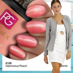 Pink Gellac - Glamorous Peach - Gellak - Vegan - Oranje - Glanzend - 15ml -Cosmeticawinkel 1200x1200 775